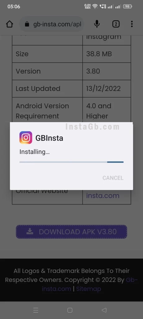 How to install on Android GB Instagram APK?